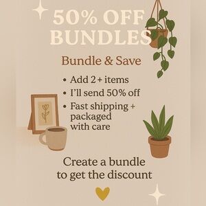 Bundle and Save 50%